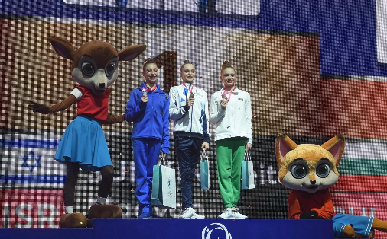 В Баку состоялась церемония награждения победителей и призеров Кубка Европы по художественной гимнастике