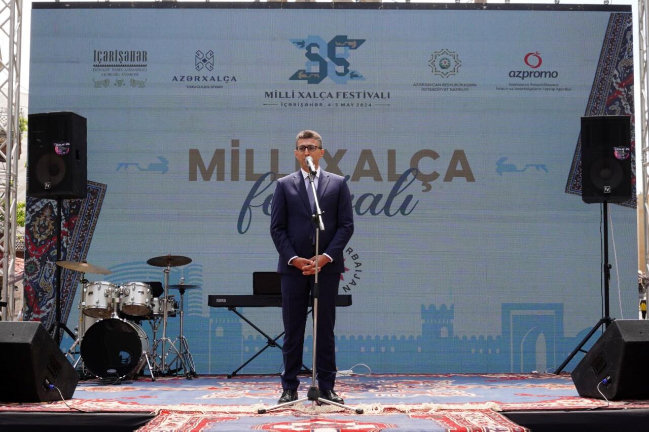 İçərişəhərdə Milli Xalça Festivalının açılışı baş tutub