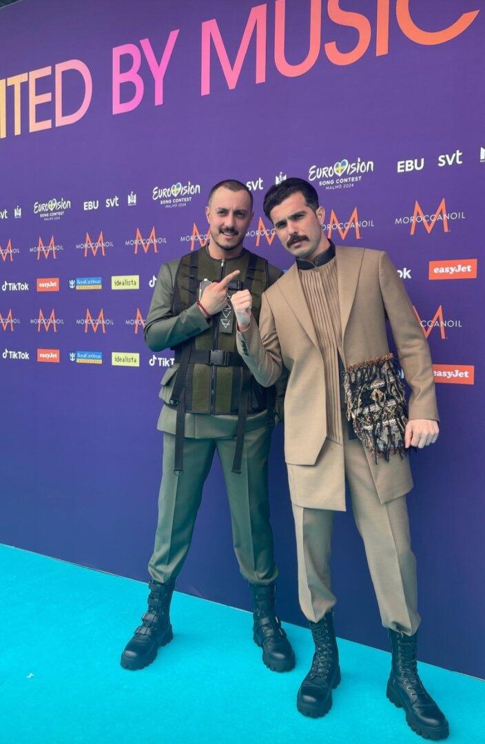 Представители Азербайджана на открытии конкурса "Евровидение-2024"