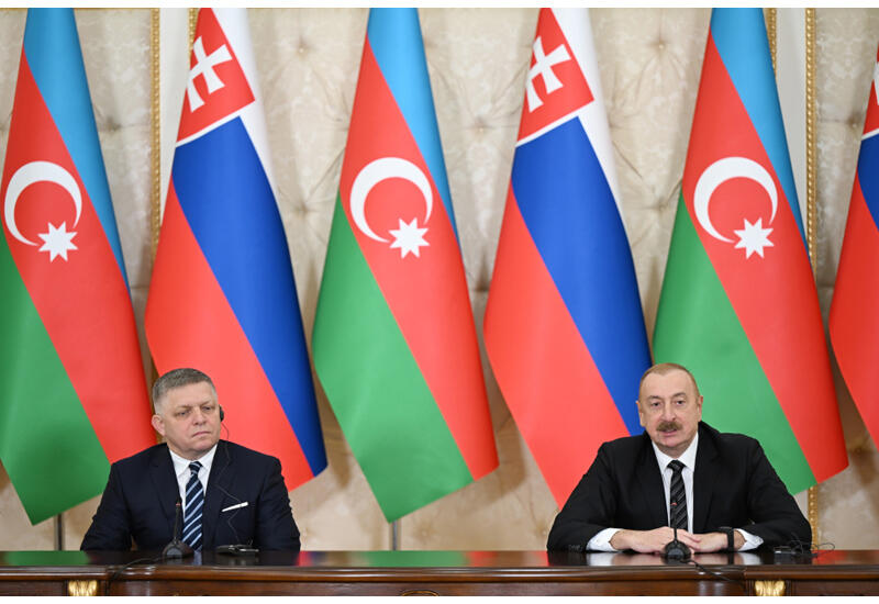 Президент Ильхам Алиев: Сегодня Словакия и Азербайджан руководствуются политикой, основанной на уважении суверенитета и достоинстве