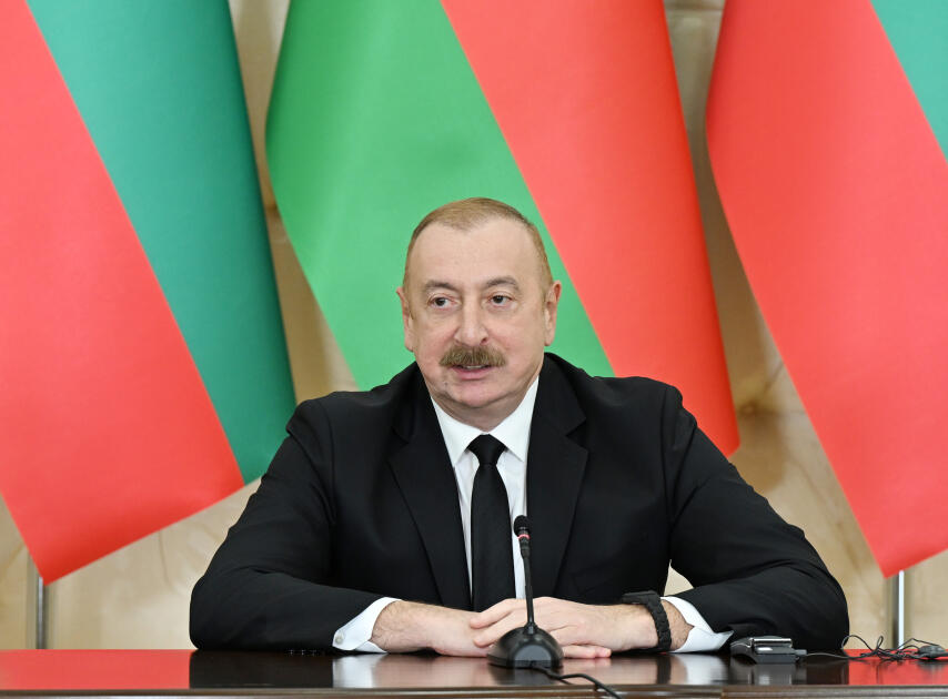 Президент Ильхам Алиев и Президент Румен Радев выступили с заявлениями для прессы