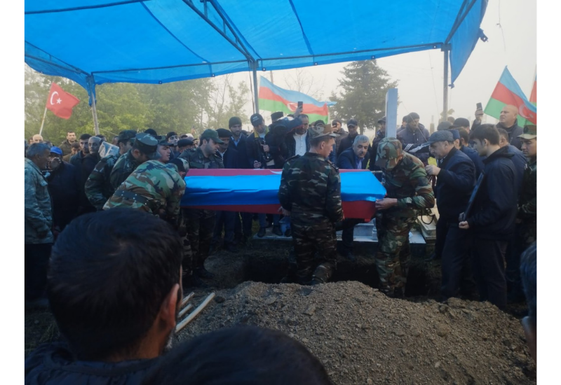 В Исмаиллы проходит церемония прощания с шехидом, пропавшим без вести во время I Карабахской войны