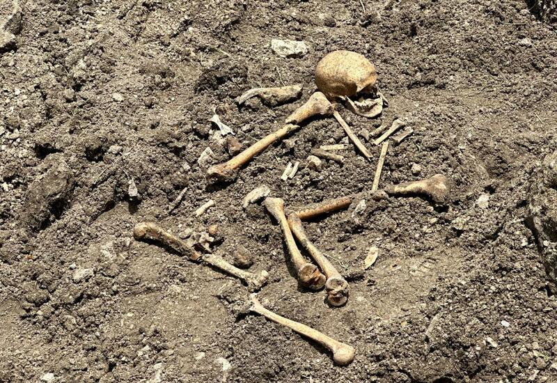 В селе Малыбейли обнаружены фрагменты человеческих костей