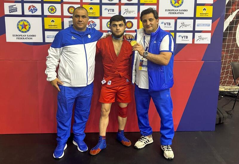 Азербайджанский самбист стал чемпионом Европы после победы над армянином