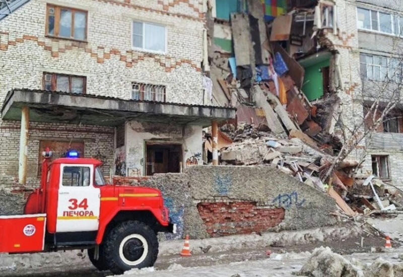 В Республике Коми частично обрушилась пятиэтажка