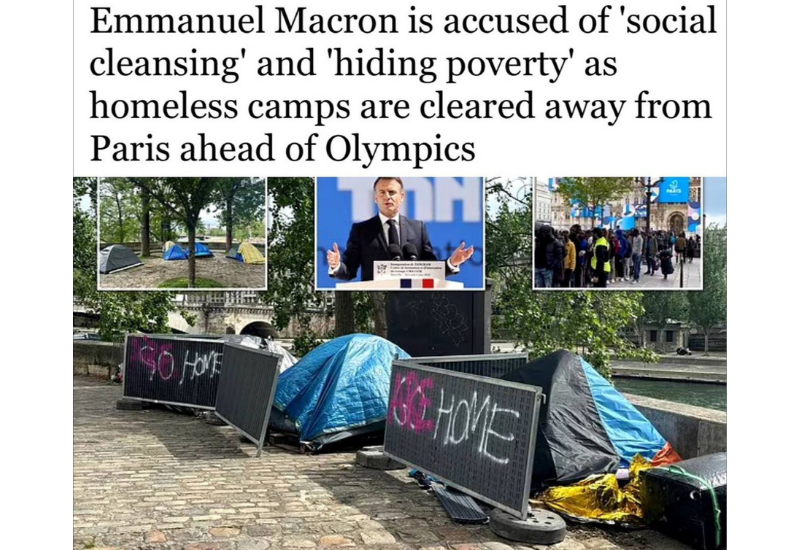 Макрона обвинили в социальной чистке и сокрытии бедности французов