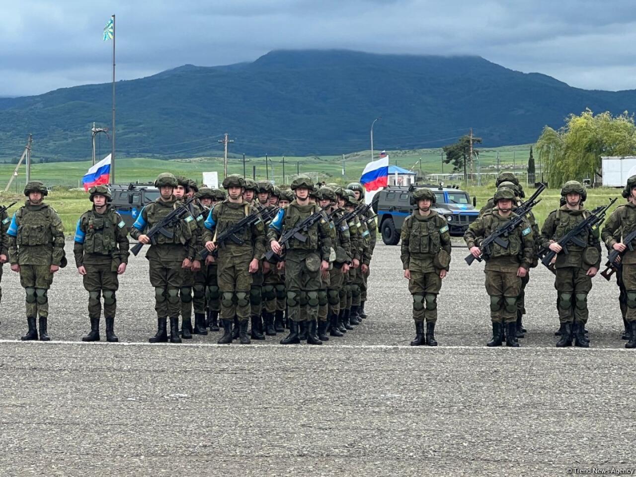 Мероприятие в связи с выводом российских миротворцев из Карабаха в Ходжалы