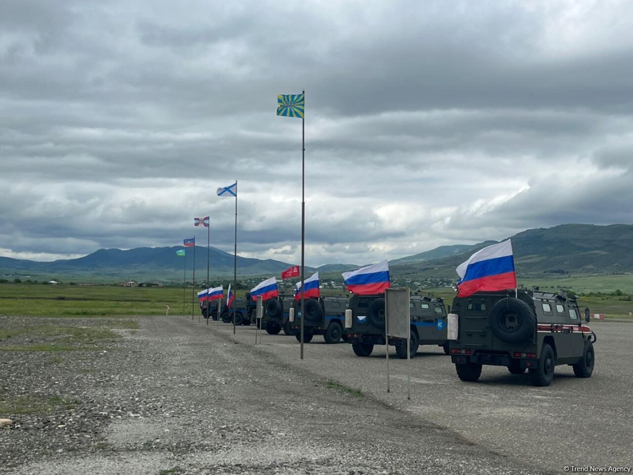 Мероприятие в связи с выводом российских миротворцев из Карабаха в Ходжалы