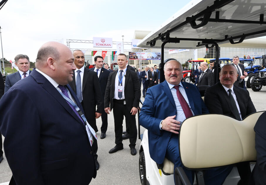 Президенты Азербайджана и Беларуси ознакомились с выставками Caspian Agro и InterFood Azerbaijan