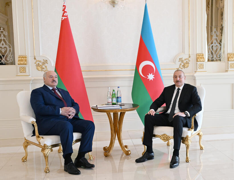 Состоялась встреча Президента Ильхама Алиева и Президента Александра Лукашенко один на один