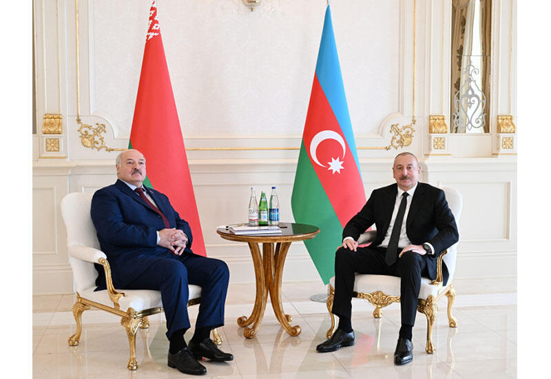 Состоялась встреча Президента Ильхама Алиева и Президента Александра Лукашенко один на один