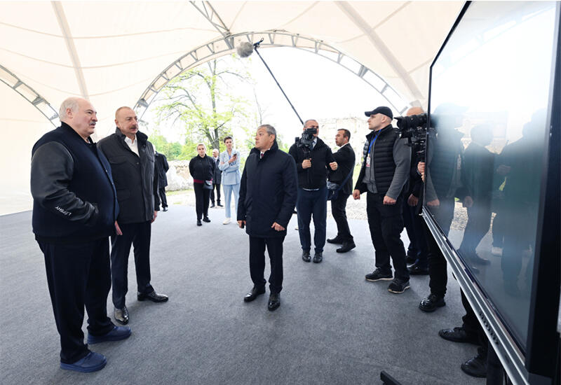 Президент Ильхам Алиев и Президент Александр Лукашенко проинформированы о генеральном плане города Шуша