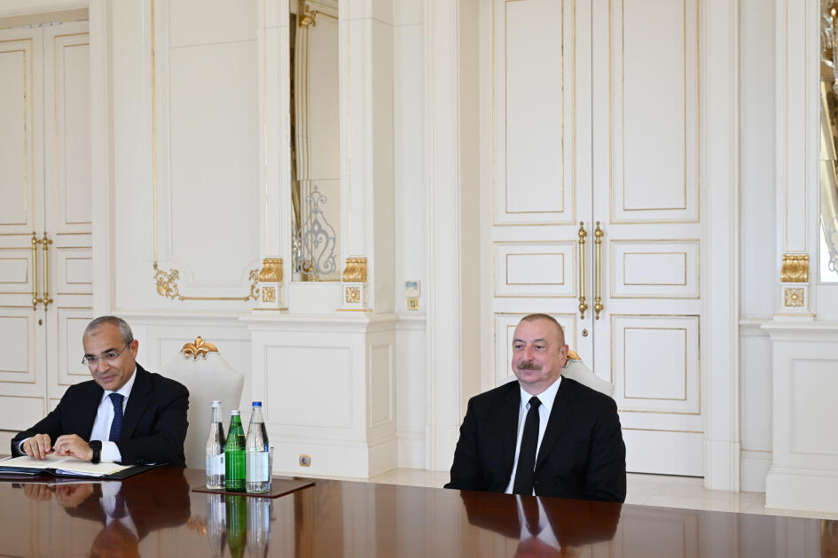 Президент Ильхам Алиев принял министра инвестиций, промышленности и торговли Узбекистана