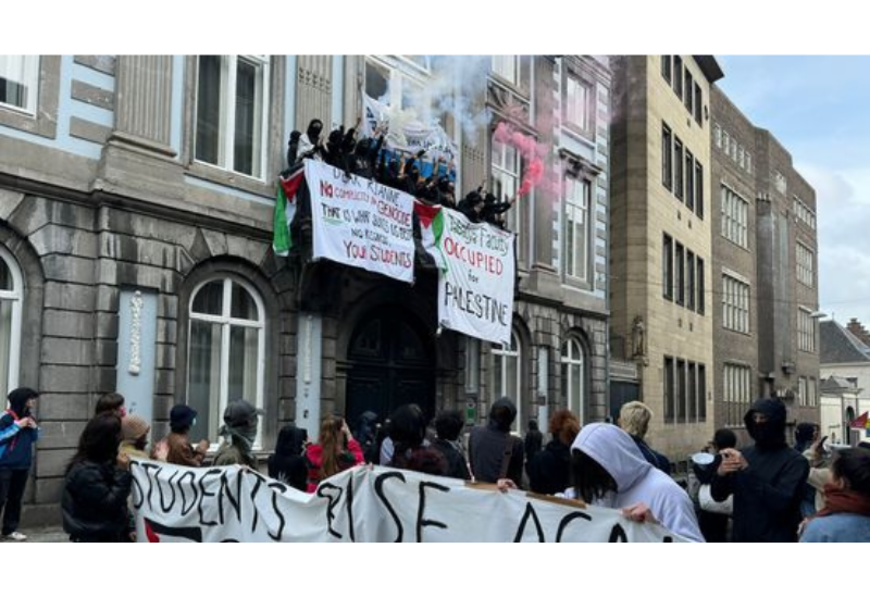 Пропалестинские активисты заняли здание одного из факультетов Маастрихтского университета