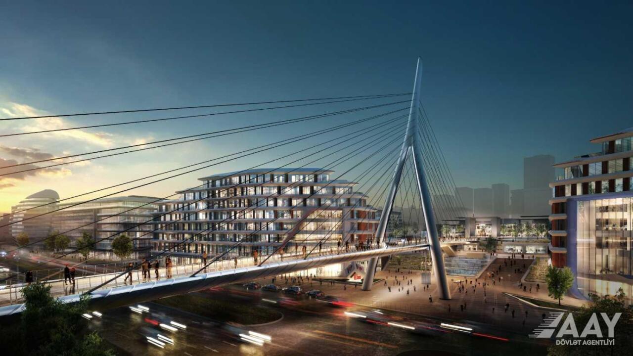 В Баку строится уникальный пешеходный мост