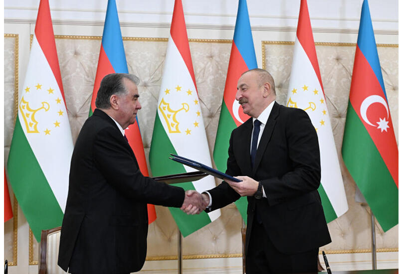 Между Азербайджаном и Таджикистаном подписана Декларация о стратегическом партнерстве