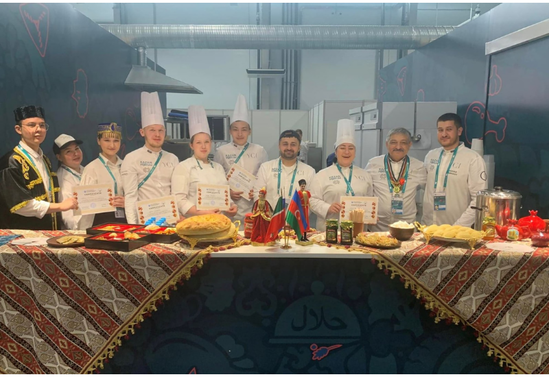 Азербайджанские кулинары приняли участие в турнире по халяльной кухне в Казани