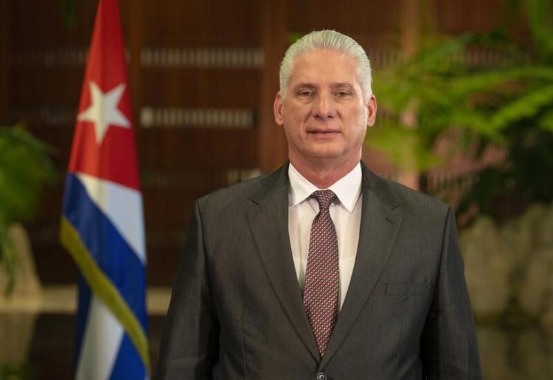 Kuba Prezidenti Migel Dias-Kanel Bermudes Prezident İlham Əliyevi təbrik edib