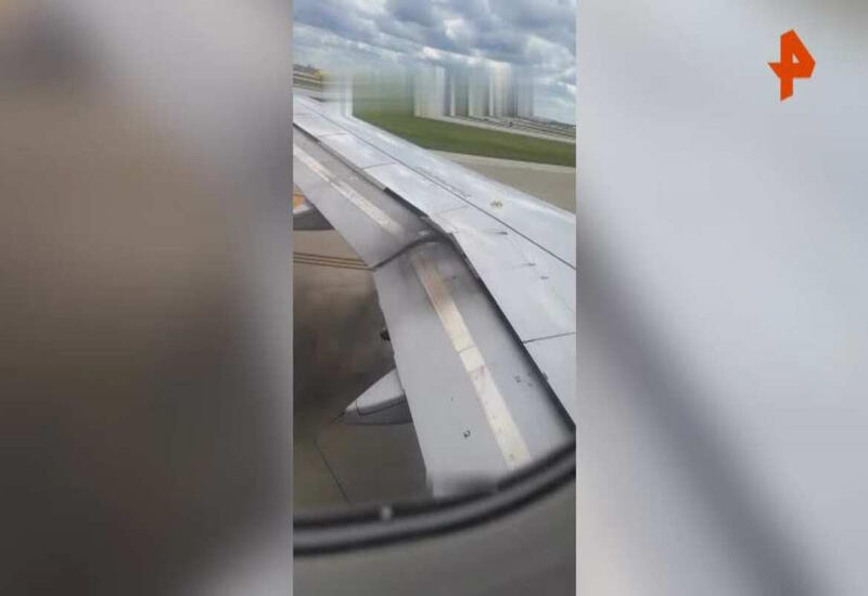Самолет Airbus вспыхнул при взлете в аэропорту Чикаго
