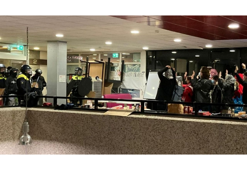Нидерландская полиция разогнала пропалестинскую демонстрацию в университете Неймегена