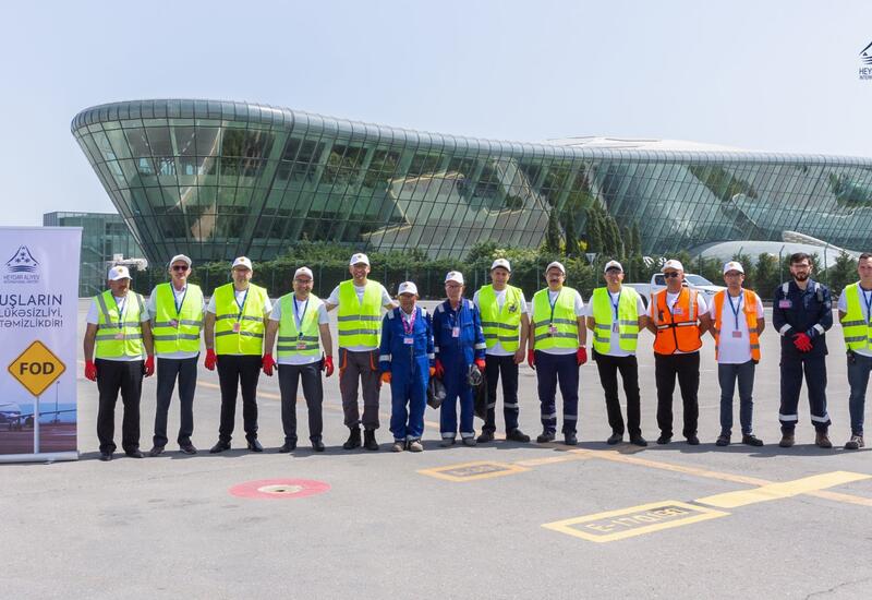 Безопасность полетов: в Бакинском аэропорту прошла первая кампания по сбору FOD