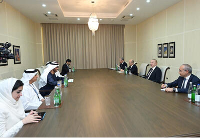 President Ilham Aliyev received the UAE Minister of Industry and Advanced Technologies - VIDEO