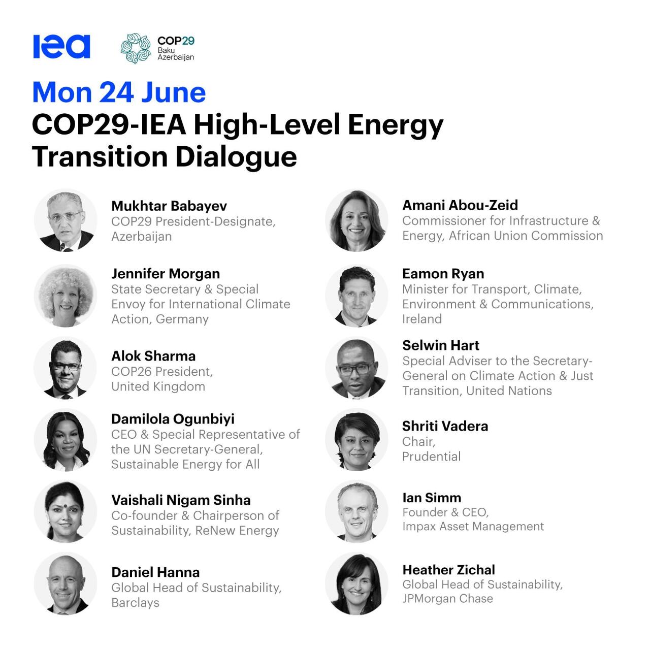 Второй диалог высокого уровня COP29-МЭА пройдет в Лондоне
