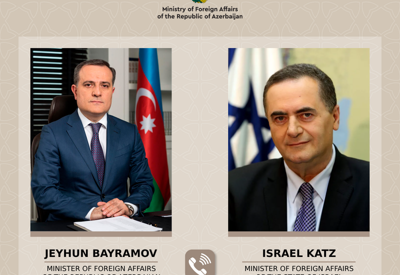 Джейхун Байрамов обсудил региональные вопросы с главой МИД Израиля