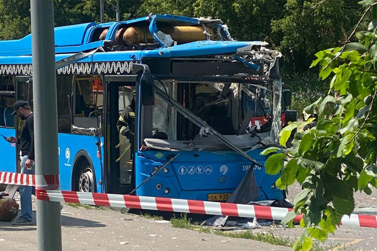 В Москве произошел взрыв в автобусе