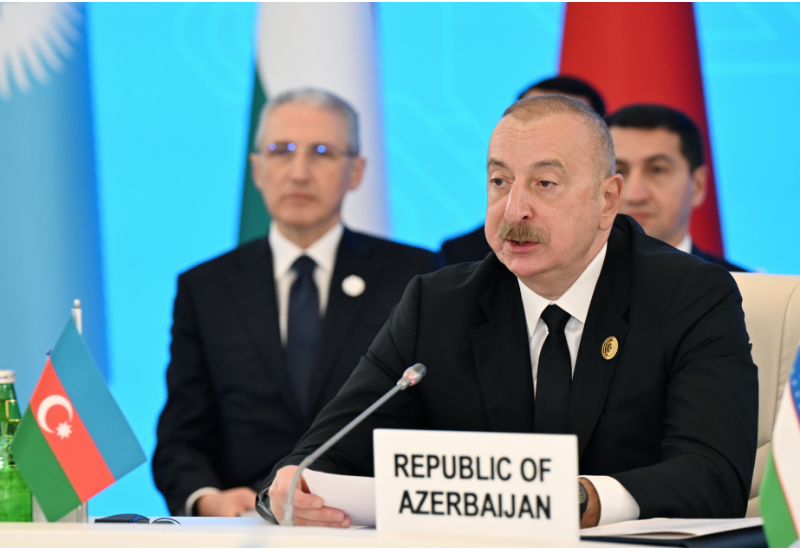 Президент Ильхам Алиев: На днях Азербайджан перевел на счет Секретариата ОТГ средства в размере 2 млн долларов США