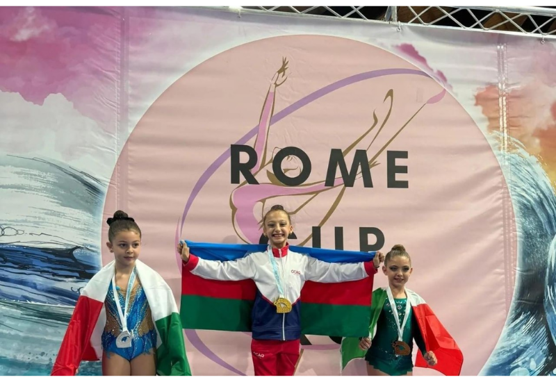Шесть золотых медалей азербайджанских гимнасток в Риме