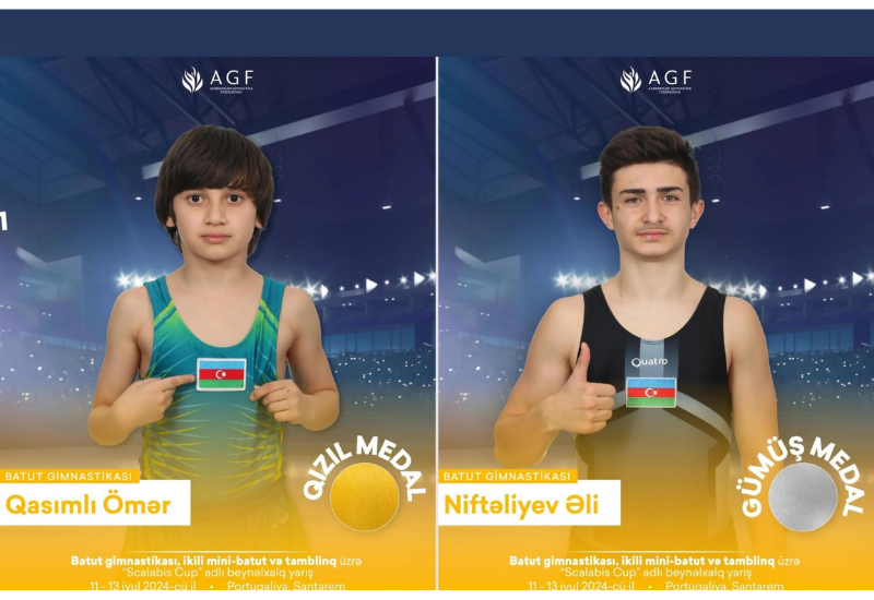 Еще одно золото и серебро азербайджанских гимнастов в Португалии