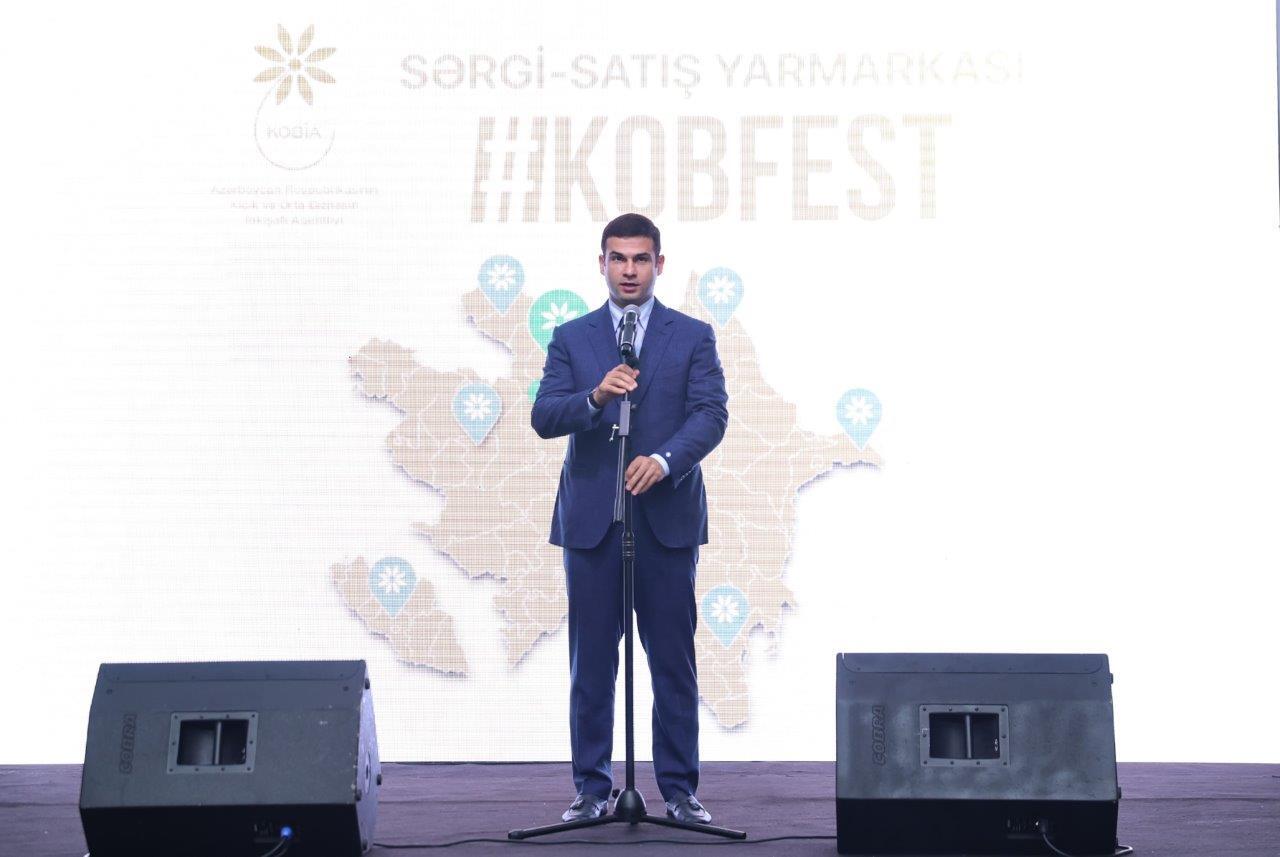 Şəkidə keçirilən “KOB FEST” sərgi-satış yarmarkasında 70-dən çox KOB subyektinin məhsul və xidmətləri sərgilənir