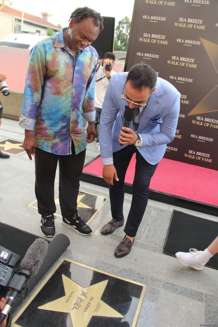 Dr.Alban заложил звезду в Sea Breeze Walk of Fame в Баку