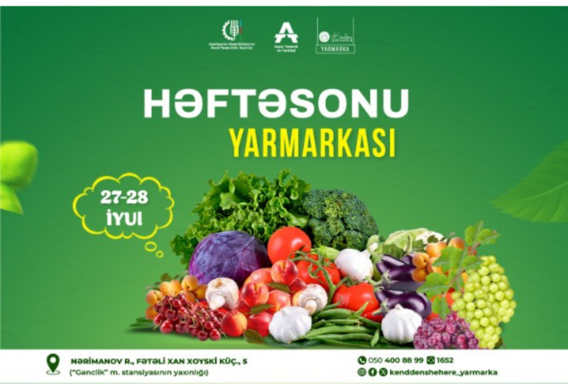 В Баку пройдет продовольственная ярмарка "Из села в город"