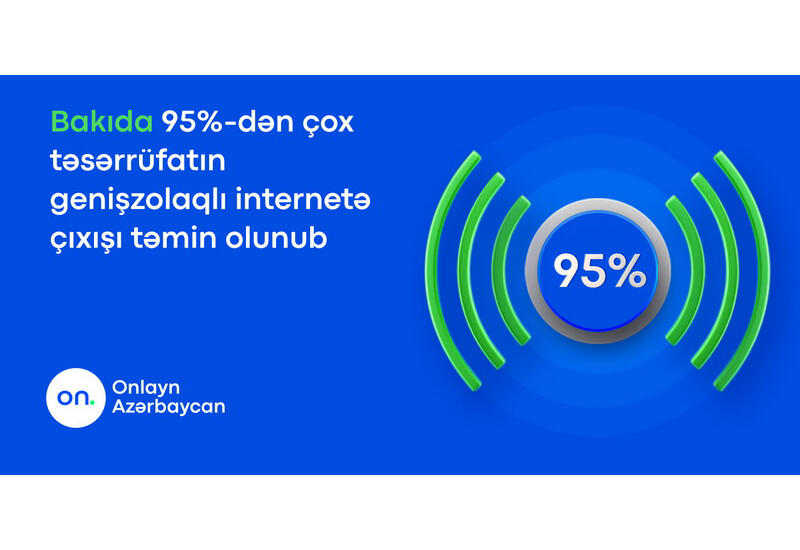 В Баку более 95% существующих домохозяйств имеют доступ к широкополосному интернету