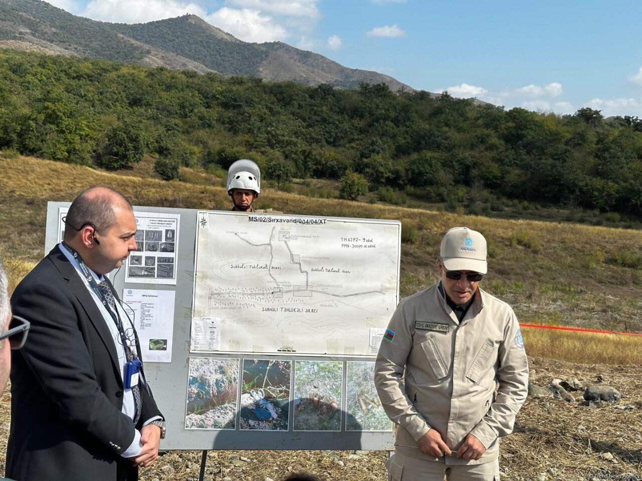 В Агдере проведён осмотр массового захоронения