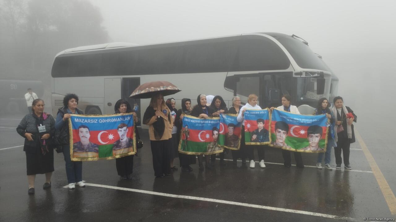 Birinci Qarabağ müharibəsində itkin düşənlərin ailə üzvləri azad olunmuş ərazilərə səfər ediblər