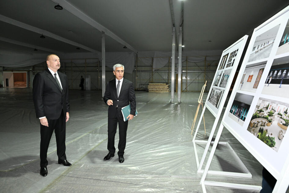 Prezident İlham Əliyev Olimpiya Stadionunun ərazisində COP29-a hazırlıqla bağlı görülən işlərlə tanış olub