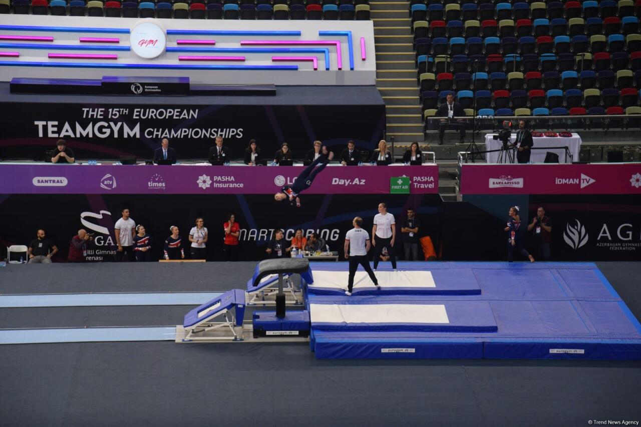 Финальные соревнования чемпионата Европы по TeamGym в Баку