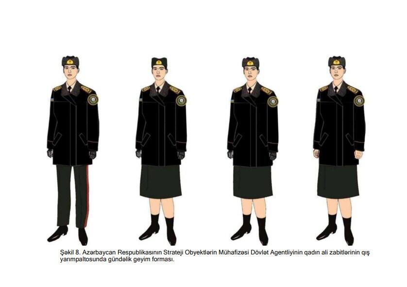 Утверждено описание военной формы одежды и знаков отличия военнослужащих Госагентства по охране стратегических объектов Азербайджана