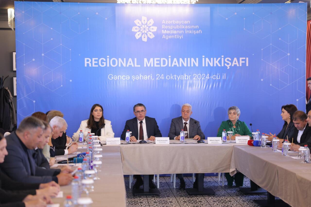 Gəncədə “Regional Medianın İnkişafı” layihəsi çərçivəsində media nümayəndələri ilə görüş keçirilib