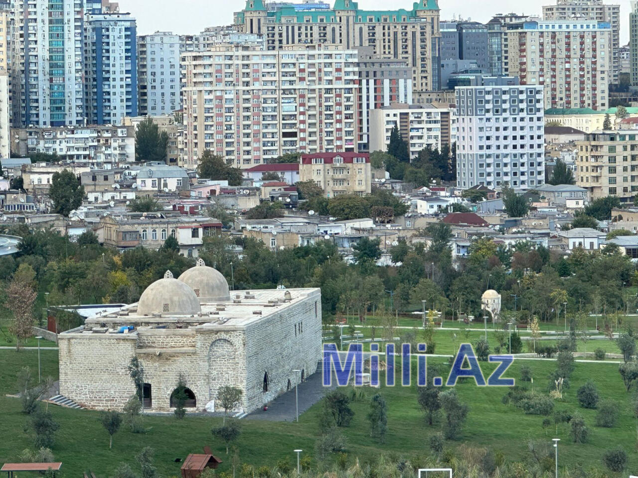 Bakıda salınan yeni parkda işlər yekunlaşır