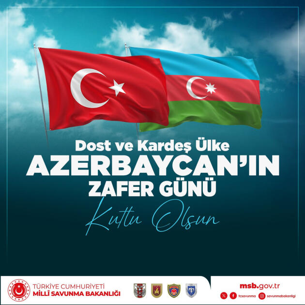 Минобороны Турции поздравило Азербайджан с Днем Победы