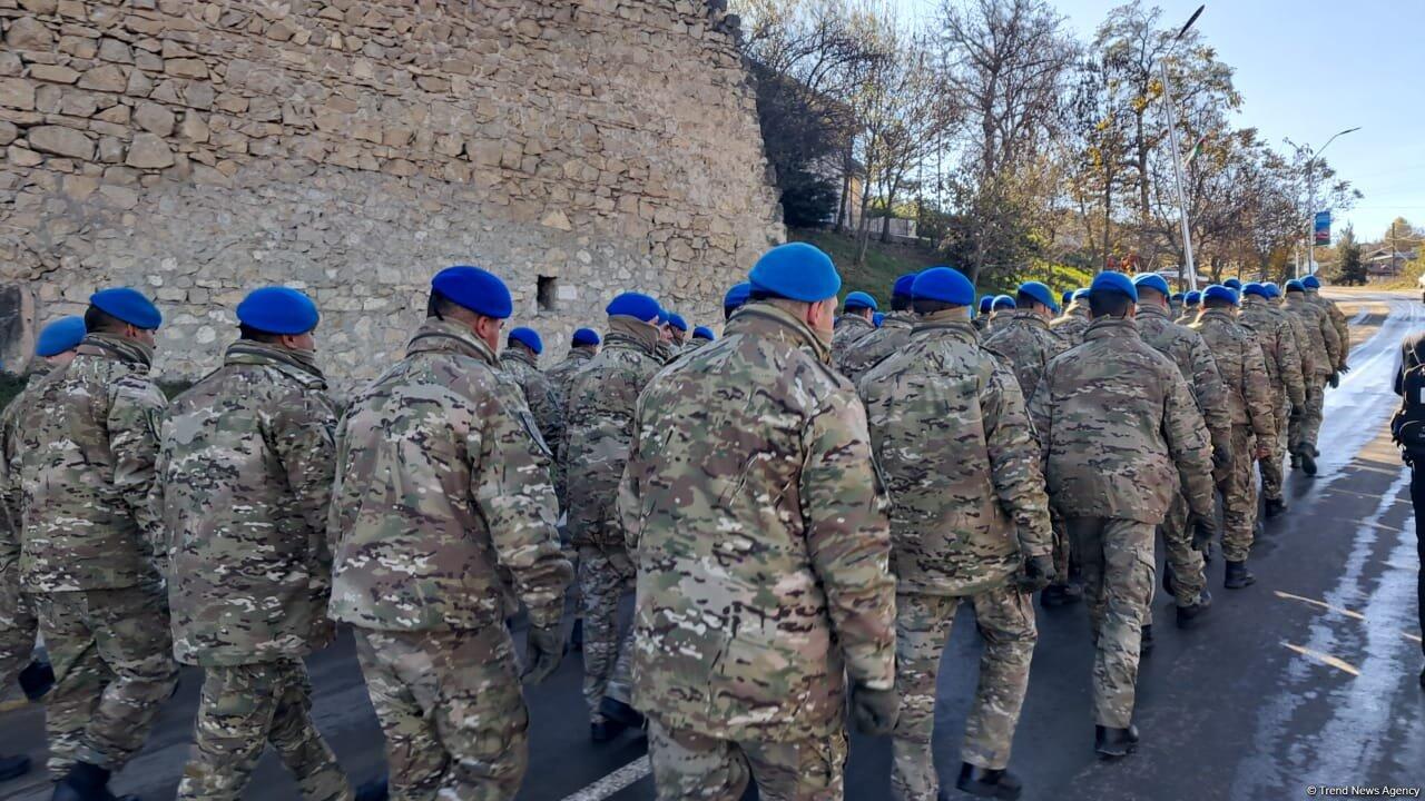 В городе Шуша прошло торжественное шествие и парад по случаю 8 ноября - Дня Победы