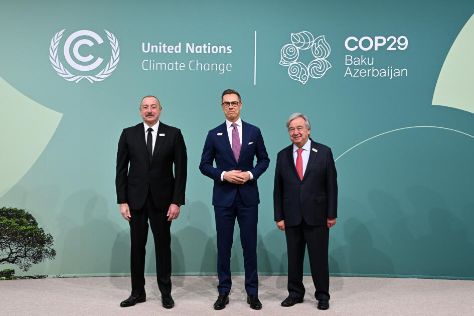 В Баку состоялась церемония открытия Саммита лидеров COP29, Президент Ильхам Алиев выступил на мероприятии