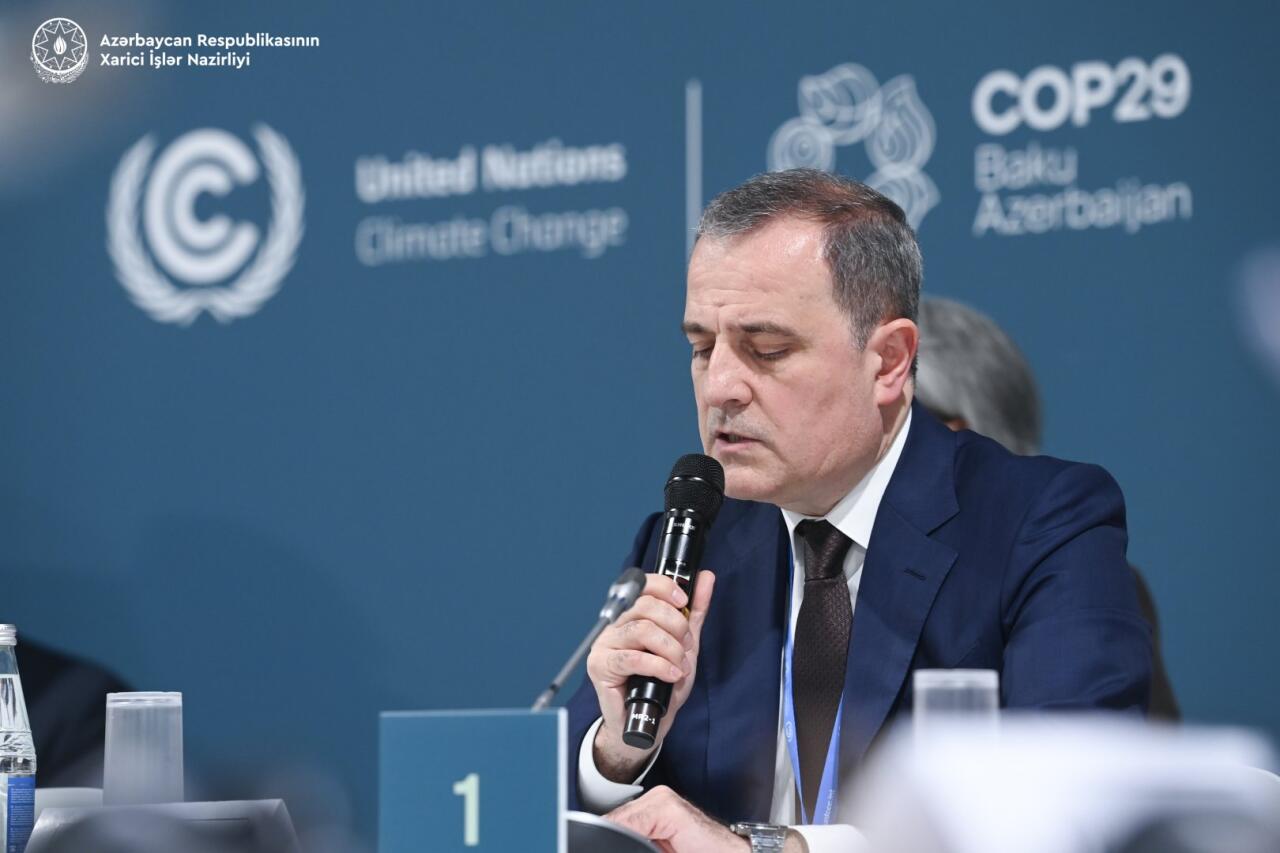 Джейхун Байрамов выступил в рамках COP29 на тему климатического финансирования