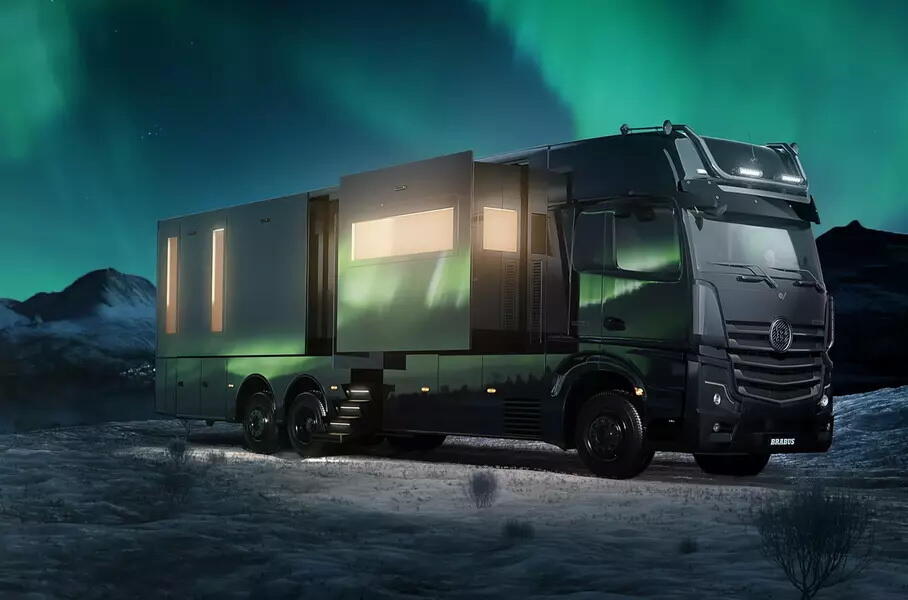 Посмотрите на роскошный автодом от Brabus на базе Mercedes-Benz Actros