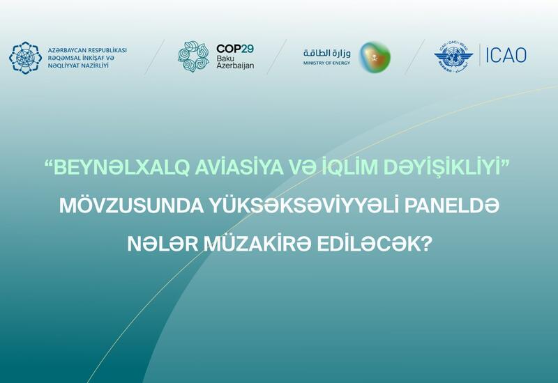 В рамках COP29 состоится мероприятие на тему "Международная авиация и изменение климата"