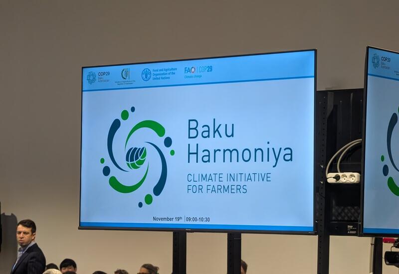 В рамках COP29 проходит мероприятие по запуску климатической инициативы "Baku Harmoniya"